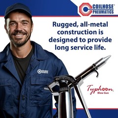 Typhoon Pro High Volume Gun – 34 CFM, 2.1 lbf. Thrust