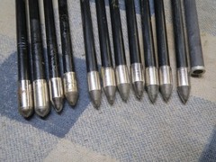 Mixed Lot of 12 Used Carbon Arrows 25.25 to 28.25 Inches Youth up to 40 lbs