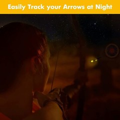 6Pcs Lighted Nock for Archery Arrows with .244/6.2mm Inside Diameter Led Nocks