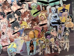 Dragonball Z Waifu Stickers Huge Lot Bust Up Stickers Anime Stickers