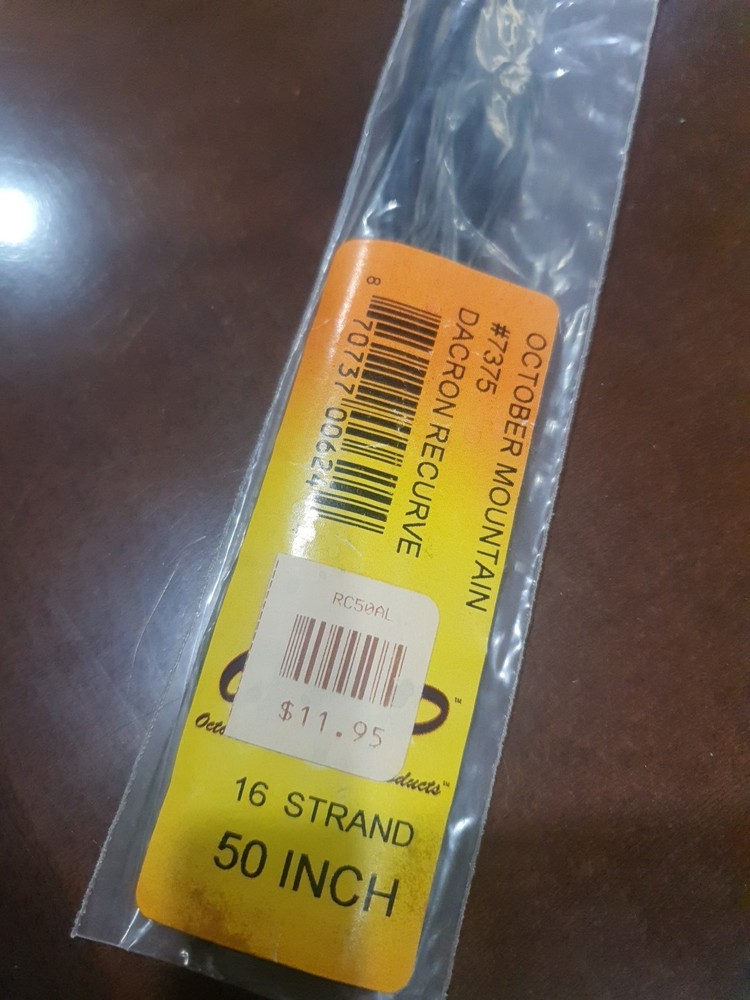 October Mountain Recurve String B50 50 in. AMO 16 Strand