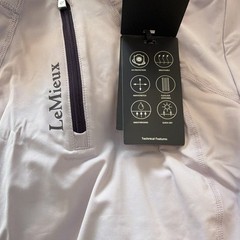 LeMieux Classique Base Layer 1/4 Zip Long Sleeve Lilac UK8/US4 Riding Apparel
