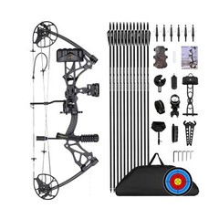 Compound Bow Package for Adults and Teens, 0-70 Lbs Draw Weight,23.5″-31″ Dra…