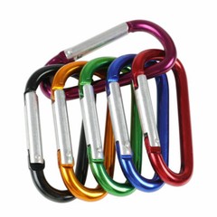 50/100x 2″/3″ Aluminum Carabiner D Shape Spring Clip Key Hook Keychain Buckle