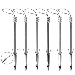 15PCS Fish Shooting Darts Slingshot Arrows Stainless Steel Fishing