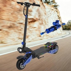 5000W Adults Electric Scooter 50MPH 55Mi Range, 10.5″ Off-Road + Steering Damper