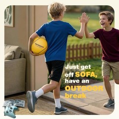 Unisex-Teen Tetherball Set with Additional Ropes