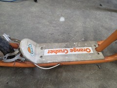 1980’s Orange Crush Kick Scooter Crusher