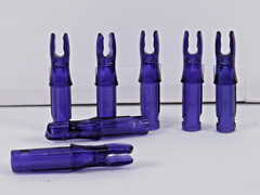 Archery Nocks 6.2mm/0.246″ Transparent Dark Purple 50PK DPNKS68