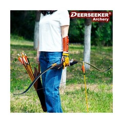Deerseeker Archery 60″/62″ Takedown Recurve Bow Set with Flemish String Woodg…