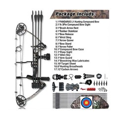 Compound Bow Draw Weight 0-70 Lbs for Pull Beginner and Intermediate Archer F…