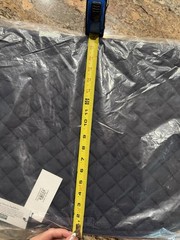New Dover Saddlery Rider’s Quilted Cotton Square AP Saddle Pad Navy