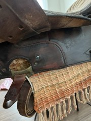 Vintage SIMCO 55679 Western Horse Saddle With Silver Trim