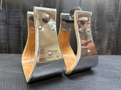 Stainless Monel Bell Stirrups 3″, 4″, 5″ / Ranch Saddle / Roping