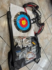 New Compound Ball Shooting Bow Steel Ball Launcher Hunting Slingshot Archery Kit