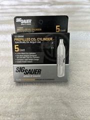 Sig Sauer 12 Gram Prefilled Co2 Cylinders. 65 Total Cartridges. Sold as a lot