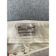 Tailored Sportsman White Trophy Hunter Breeches Tan Knee Patch Womens 26 1272