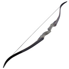 60» Archery Recurve Bow 25-60lbs Takedown Wooden Riser Shooting Hunting Target