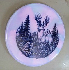 Discraft WHITE TAIL Zone 🦌 Adam Hammes Deer 🫎 New Z Swirl Double Stamp 175