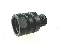 Black Color Low Concussion Muzzle Brake Compensator 1/2»x28 Thread For .17HMR