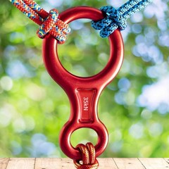 Rescue Figure 8 Descender, 35kN 50kN Aluminum Rappelling Belay Gear Climbing