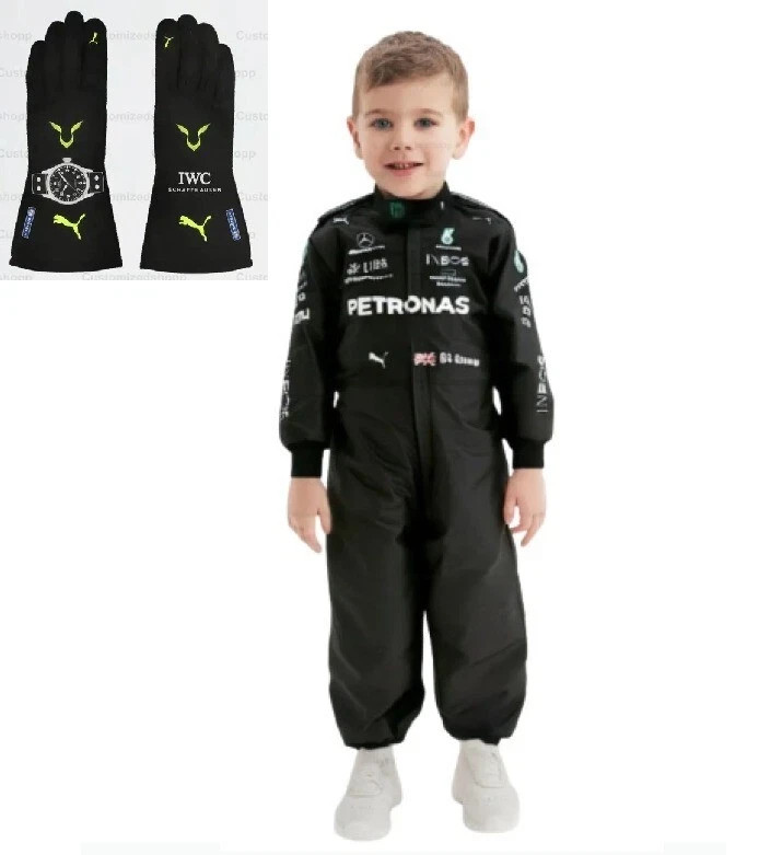 F1 Kids Race Suit with gloves- Race Car Birthday Costume – Baby Boy Special Gift