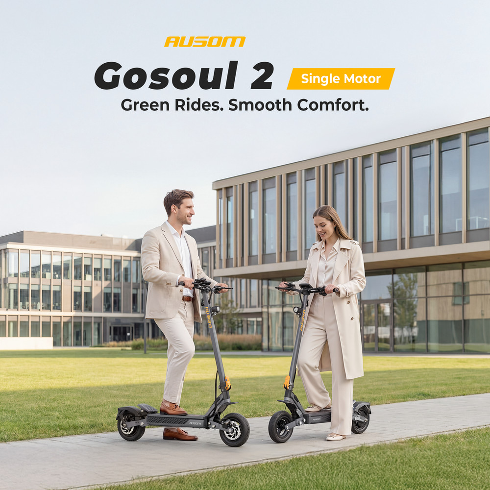 Ausom Gosoul 2 Electric Scooter Adult,1100W Motor,45km/h Max Speed,70km Range