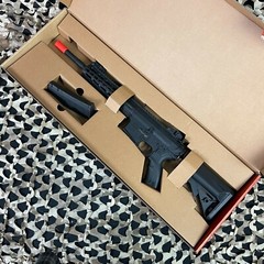 NEW Tippmann Commando 14.5″ Carbine AEG Airsoft Gun – Black (94208)