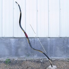 58» Mongolian Yuan Bow Bamboo Traditional Recurve Bow Long Bow Archery Handmade