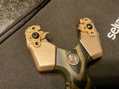 Limited Edition SimpleShot Slant Spartan #51/320, G10, Brass. Slingshot