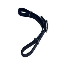 Horse Curb Strap Adjustable Oiled Leather Showman Fits Minis Standard Sizes