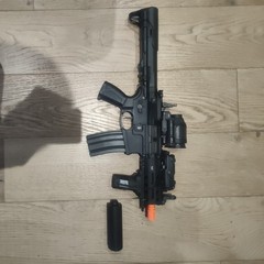 G&G Full Metal ARP 556 PDW AEG Airsoft Rifle Battleship Grey With TRACER UNIT