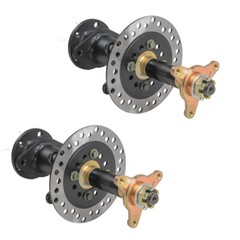 2x Go Kart Rear Differential Split Axles Kit Disc Brake Drive Shaft fr ATV Buggy
