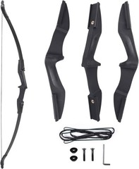 20-40lb 57″inch Archery Takedown Recurve Bow Set Right Left Hand Practice Target