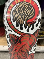 Salba Santa Cruz Tiger Pop deck Skateboard 8.0 rare