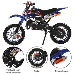 49CC Two-Stroke Kids Off-Road Motorcycle / Gas-Powered Dirt Bike Racer