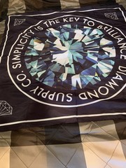 Diamond Supply Co, Silk Bandana, Scarf large size. See Picture, description..