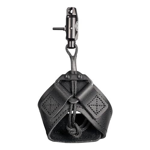 Scott Archery Quick Shot Single-Jaw Caliper Release Blk Leather Strap: 3030BS-BK