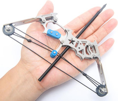 5.9″ Compound Bow and Arrow Set, Mini Archery Bow Set with 12 Arrows, Left and R