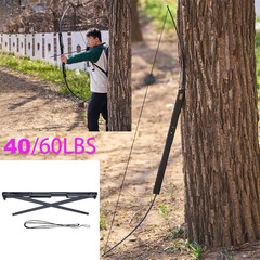 Adult 60″ Archery Collapsible Bow Long Bow 40/60lbs Foldable Bow Hunting Target