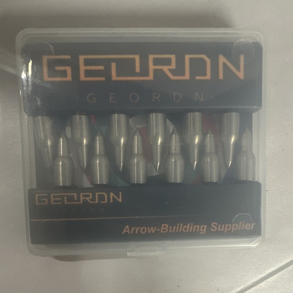 GEORDN Screw-In Arrow Point 100 Grain 19/64 Stainless Steel Silver 7.54-100T