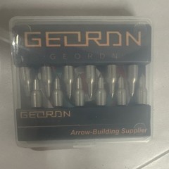 GEORDN Screw-In Arrow Point 100 Grain 19/64 Stainless Steel Silver 7.54-100T