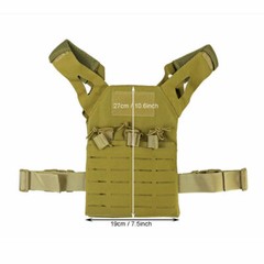 Outdoor CS Tactical Molle Protective Vest for Kids Airsoft Combat Plate Carrier
