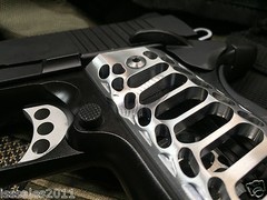 1911 Compact Officer Grips Colt kimber Defender Brushed «Cobra Skeleton»