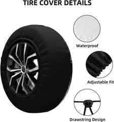 Spare Tire Cover Abstract Moon Mountain Tree Landscape Wheel Covers Weatherproof