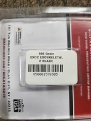 B3 Archery EXO2 Exoskeletal 2″ 2 Blade 100 Grain 3 Pack Broadhead