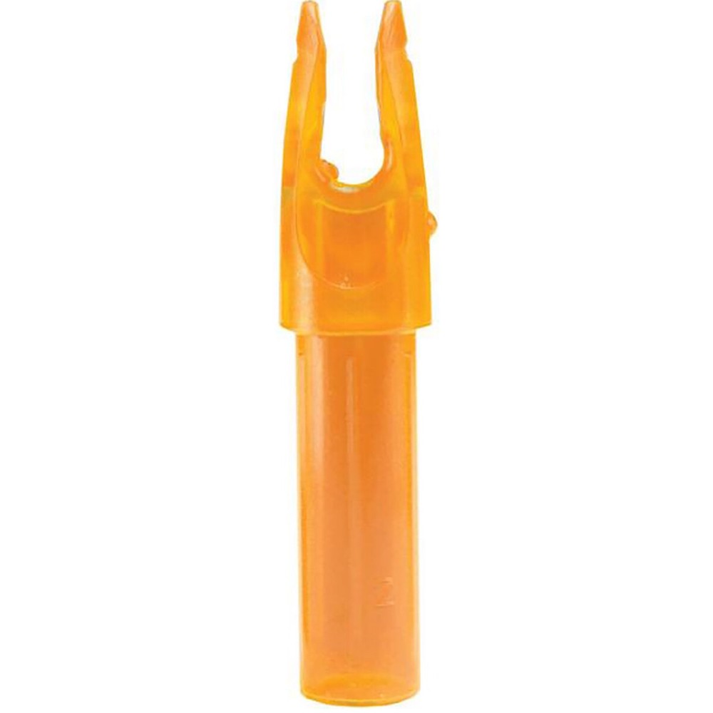 Carbon Express .244 Launchpad Precision Nock 12-Pack – Clear/Orange