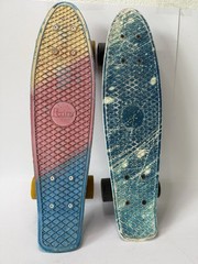 Vintage Penny Board Australia 22″ Skateboard Lot Sunset Fade & Blue Marble Deck
