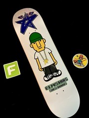 RARE NOS City Stars Skateboard Deck Pharrell Skateboard P Kareem Campbell QS