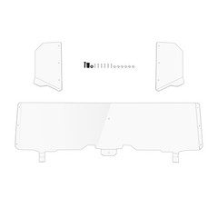 Front Windshield for Polaris Slingshot, Durable PC Dustproof Scratch Resistan…